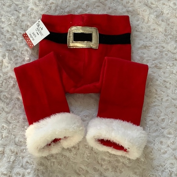 NWT Santa Leggings Size 0-12 months - Picture 1 of 4